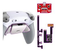 eXtremeRate RISE Plus MAX RMB Tasti Aggiuntivi per ps5 Controller BDM-030/040/050,Palette Posteriori Metallo Clicky Trigger Stop Remap Kit per ps5 Joystick-Senza Controller-Bianco Grigio