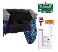 eXtremeRate Rise V3 Remap Kit per ps5 Controller BDM-030/040/050, Palette Back Button Tasti Aggiuntivi Paddles Cover Posteriore per ps5 Joystick, Senza Controller, Blu Antiscivolo