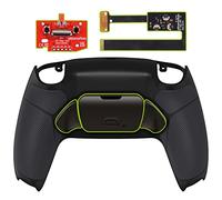 eXtremeRate Rise2.0 Remap Kit Metallo per ps5 Controller BDM-010/020, 2 Palette Paddles Back Button Tasti Aggiuntivi Programmabili & Cover Grip Posteriore per ps5 Joystick-Nero