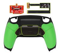 eXtremeRate Rise2.0 Remap Kit Metallo per ps5 Controller BDM-010/020, 2 Palette Paddles Back Button Tasti Aggiuntivi Programmabili & Cover Grip Posteriore per ps5 Joystick-Verde Nero