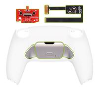 eXtremeRate Rise2.0 Remap Kit Metallo per ps5 Controller BDM-010/020, 2 Palette Paddles Back Button Tasti Aggiuntivi Programmabili & Cover Posteriore per ps5 Joystick-Bianco