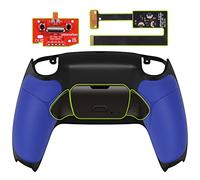 eXtremeRate RISE2.0 Remap Kit Programmabile Metallo per ps5 Controller BDM-010/020,Tasti Posteriori Palette Metallo Cover Back Button per ps5 Joystick(BDM-010/020)-Blu Grip