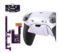 eXtremeRate RISE4 Plus MAX Remap Kit per ps5 Controller BDM-030 040 050 060, 4 Palette Posteriori Programmabili & Clicky Trigger Stop per ps5 Joystick - Senza Controller, Bianco&Nero