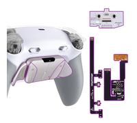 eXtremeRate RISE4 Plus MAX RMB Tasti Aggiuntivi per ps5 Controller BDM-030/040/050,Palette Posteriori Metallo Clicky Trigger Stop Back Button per ps5 Joystick-Senza Controller-Bianco Grigio