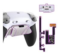 eXtremeRate RISE4 Plus MAX RMB Tasti Aggiuntivi per ps5 Controller BDM-030/040/050,Palette Posteriori Metallo Clicky Trigger Stop Back Button per ps5 Joystick-Senza Controller-Bianco Nero
