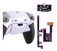 eXtremeRate RISE4 Plus Max Tasti Aggiuntivi Clicky Trigger Stop per ps5 Controller BDM-030/040/050,Palette Posteriori Back Button Remap Kit per ps5 Joystick-Senza Controller-Bianco Nero