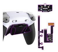 eXtremeRate RISE4 Plus Max Tasti Aggiuntivi Clicky Trigger Stop per ps5 Controller BDM-030/040/050,Palette Posteriori Back Button Remap Kit per ps5 Joystick-Senza Controller-Nero Bianco