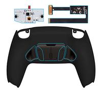 eXtremeRate Rise4 Remap Kit Metallo per ps5 Controller BDM-010/020, 4 Palette Paddles Back Button Programmabili per ps5 Joystick,Cover&Tasti Posteriori Accessori Kit-Nero Misterioso