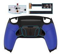 eXtremeRate Rise4 Remap Kit Metallo per ps5 Controller BDM-010/020,Palette Paddles Back Button Programmabile per ps5 Joystick,Cover Grip&Tasti Posteriori per Joypad-Blu
