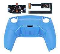 eXtremeRate Rise4 Remap Kit per ps5 Controller BDM-010/020,4 Paddles Aggiuntivi Programmabili & Cover Grip Gommato, Palette Tasti Posteriori Back Button Accessori per ps5 Joystick, Starlight Blue