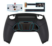 eXtremeRate RISE4 Remap Kit Programmabile Metallo per ps5 Controller BDM-010/020,4 Tasti Posteriori Palette Metallo Back Button Cover per ps5 Joystick BDM 010 020-Nero Grip
