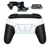 eXtremeRate RISE4 Remap Kit Programmabile per Nintendo Switch PRO Controller,4 Tasti Posteriori Cover Back Button per Switch PRO Joystick,Non Include Controller-Bianco