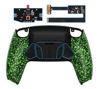 eXtremeRate Rise4 Remap Kit Programmabile per ps5 Controller BDM-010/020,4 Palette Tasti Aggiuntivi Back Button & Cover Posteriore per ps5 Joystick-Verde Antiscivolo