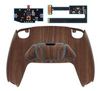 eXtremeRate Rise4 Remap Kit Programmabile per ps5 Controller BDM-010/020,4 Palette Tasti Aggiuntivi Back Button & Cover Posteriore per ps5 Joystick-Venatura del Legno