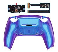 eXtremeRate Rise4 Remap Kit Programmabile per ps5 Controller BDM-010/020,4 Palette Tasti Aggiuntivi Back Button & Cover Posteriore per ps5 Joystick-Camaleonte Viola Blu