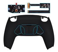 eXtremeRate Rise4 Remap Kit Programmabile per ps5 Controller BDM-010/020,4 Palette Tasti Aggiuntivi Back Button & Cover Posteriore per ps5 Joystick-Nero Misterioso