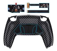 eXtremeRate Rise4 Remap Kit Programmabile per ps5 Controller BDM-010/020,4 Palette Tasti Aggiuntivi Back Button & Cover Posteriore per ps5 Joystick-Fibra di Carbonio Grafite
