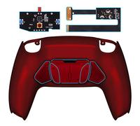 eXtremeRate Rise4 Remap Kit Programmabile per ps5 Controller BDM-010/020,4 Palette Tasti Aggiuntivi Back Button & Cover Posteriore per ps5 Joystick-Rosso Scarlatto