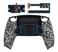eXtremeRate Rise4 Remap Kit Programmabile per ps5 Controller BDM-010/020,4 Palette Tasti Posteriori Back Button Attachment Cover per ps5 Joystick-Bianco Antiscivolo