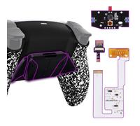 eXtremeRate Rise4 V3 Remap Kit Programmabile per ps5 Controller,4 Palette Tasti Aggiuntivi Back Button Paddles Cover Posteriore per ps5 Joystick BDM-030/040/050-Bianco Antiscivolo