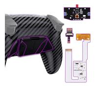 eXtremeRate RISE4 V3 Remap Kit Programmabile per ps5 Controller BDM-030/040/050,4 Tasti Aggiuntivi Palette Back Button Cover Posteriore per ps5 Joystick-Senza Controller-Fibra di Carbonio Grafite