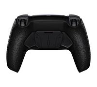 eXtremeRate Rise4 V4 Remap Kit Programmabile per ps5 Controller BDM-030 040 050 060, 4 Tasti Aggiuntivi & Cover Posteriori, Palette Back Button Set per ps5 Joystick - Nero Antiscivolo