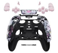 eXtremeRate Set completo di cover per touchpad con pulsanti Shell compatibile con controller p s 5 Edge, adorabile coniglietto punky di ricambio decorativo guscio anteriore posteriore piastre
