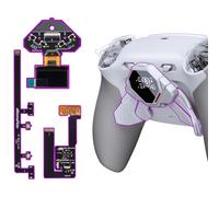 eXtremeRate Spark Remap Kit per ps5 Controller BDM-030 040 050 060, Display OLED + Clicky Trigger Stop + Grip Ergonomici, 4 Palette Posteriori Rimappabili Accessori per ps5 Joystick, Grigio
