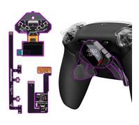 eXtremeRate SPARK Tasti Posteriori Kit per ps5 Controller BDM-030 040 050 060, Display OLED + Clicky Trigger Stop + Grip Ergonomici, 4 Palette Rimappabili Accessori per ps5 Joystick, Nero&Nero