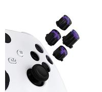 eXtremeRate Tasti ABXY Ricambio per Xbox Series X S Controller,Tricolore Pulsanti Frontali A B X Y per Xbox One S X/Elite V1/Elite Series 2 Controller-Viola&Nero