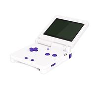 eXtremeRate Tasti Kit per Gameboy Advance SP Console,Plusante A B L R Power On off Volume D-Pad Ricambio per GBA SP,Non Include Console di Gioco Portatile-16Bits Viola