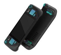 eXtremeRate Tasti Kit per Steam Deck LCD,Pulsante ABXY D-Pad Trackpad Bumpers Trigger Grilletti Ricambio per Steam Deck LCD con Cacciaviti(Senza Console)-Camaleonte Verde Viola