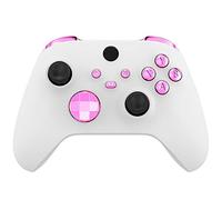 eXtremeRate Tasti Pulsanti Ricambio per Xbox Series X Controller Trigger LB RB LT RT Bumper Grilletti D-pad Pulsante ABXY per Xbox Series S Joystick(Rosa Cromo)