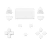 eXtremeRate Tasti Ricambio per ps4 PRO Slim Controller Trigger R1 L1 R2 L2 D-Pad Touchpad Pulsante Ricambio per ps4 Joystick-Bianco(CUH-ZCT2)