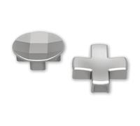 eXtremeRate Tasto Dpad Magnetico per Xbox Elite V1/Series 2 Controller,2 Croci Direzionali Pulsanti Metallo Ricambio per Xbox Elite Series 2 Core Joystick-Argento