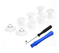 eXtremeRate ThumbsGear Levette Analogiche per ps5 Controller Analogici Joystick Ergonomico Intercambiabile per ps4 PRO Slim Controller-3 Altezze-Bianco