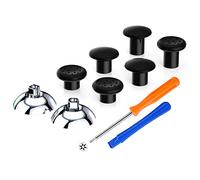 eXtremeRate ThumbsGear Levette Analogiche per Xbox Series X&S Controller,Analogici Stick Ergonomico Intercambiabile per Xbox One Elite/S/X/Standard Joystick-3 Altezze(Argento Cromo)