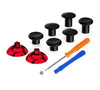 eXtremeRate ThumbsGear Levette Analogiche per Xbox Series X&S Controller,Analogici Stick Ergonomico Intercambiabile per Xbox One Elite/S/X/Standard Joystick-3 Altezze(Rosso Cromo)