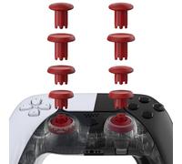 eXtremeRate ThumbsGear V3 Levette Analogiche per ps5 Controller Joystick,Analogici Intercambiabili Stick Ergonomico Ricambio per ps4 Slim PRO Joypad-4 Altezze,Convesso&Concavo-Carminio