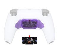 eXtremeRate Trasforma Rise in Rise4-Tasti Posteriori K1 K2 K3 K4&Scheda PCB Ricambio per ps5 Controller Rise&Rise4 Remap Kit(Non Remap Kit Completo)-Trasparente Viola Atomico