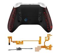 eXtremeRate VICTOR X Remap Kit per Xbox Series X S Controller,6 Profili&Cover Posteriore&Grip&4 Tasti Posteriori per Xbox Series X S Joystick Model 1914(NON Include Controller)-Rosso Antiscivolo