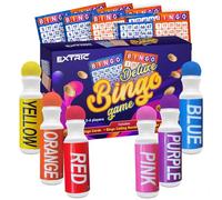 EXTRIC Gioco di bingo, gioco di bingo per adulti e bambini, il set include bingo daubers, carte da bingo e numeri di chiamata, giochi di bingo divertenti ideali per la notte di gioco in famiglia