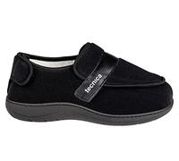 EXTRO STYLE Tecnica 3A Kle Nero, Linea Anziani, Microfibra, Scarpa Ortopedica Made in Italy, Plantare Estraibile, Chiusura a Strappo, Scarpe Ortopediche, Dispositivo Medico Classe 1 (Taglia 42)