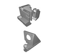 Extruder Mount for Ender 3 V2 Direct Drive with Dual Cooling System