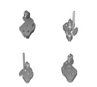 Extruder Mount with BLTouch for Klemco System Dual Fan Orbiter