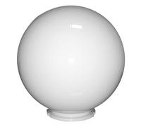 Extrumol - Globo Lampione da Esterno - Illuminazione Pubblica - Luci da Esterno - Policarbonato Bianco - Misure: Ø 55 cm - Impugnatura a Baionetta: 19,9 cm
