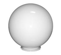 EXTRUMOL - Globo Lampione da Esterno - Illuminazione Pubblica - Policarbonato Bianco - Dimensioni: Ø 30 cm - Impugnatura a Baionetta: 13,9 cm