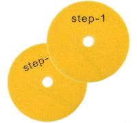 EXTRWORY 10,2 cm Wet Dry 3 Step tamponi per lucidatura per granito, marmo, cemento, pietra rettifica (2 pezzi grana 1)