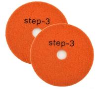 EXTRWORY 10,2 cm Wet Dry 3 Step tamponi per lucidatura per granito, marmo, cemento, pietra rettifica (2 pezzi grana 3)