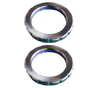 EXTRWORY 2 pezzi di ricambio per bicicletta elettrica, anello di bloccaggio per movimento inferiore, dado esterno per M500 M420 componenti per bici elettriche in acciaio argentato